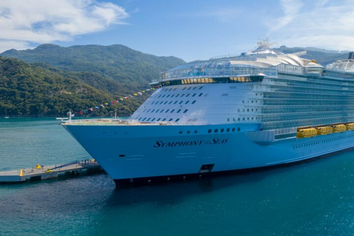 Symphony of the Seas docked at Labadee, Haiti